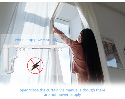 Transform Your Home with the Zemismart WiFi Curtain Motor - Smart Life Compatible Electric Curtain Track with Voice Control and RF Remote